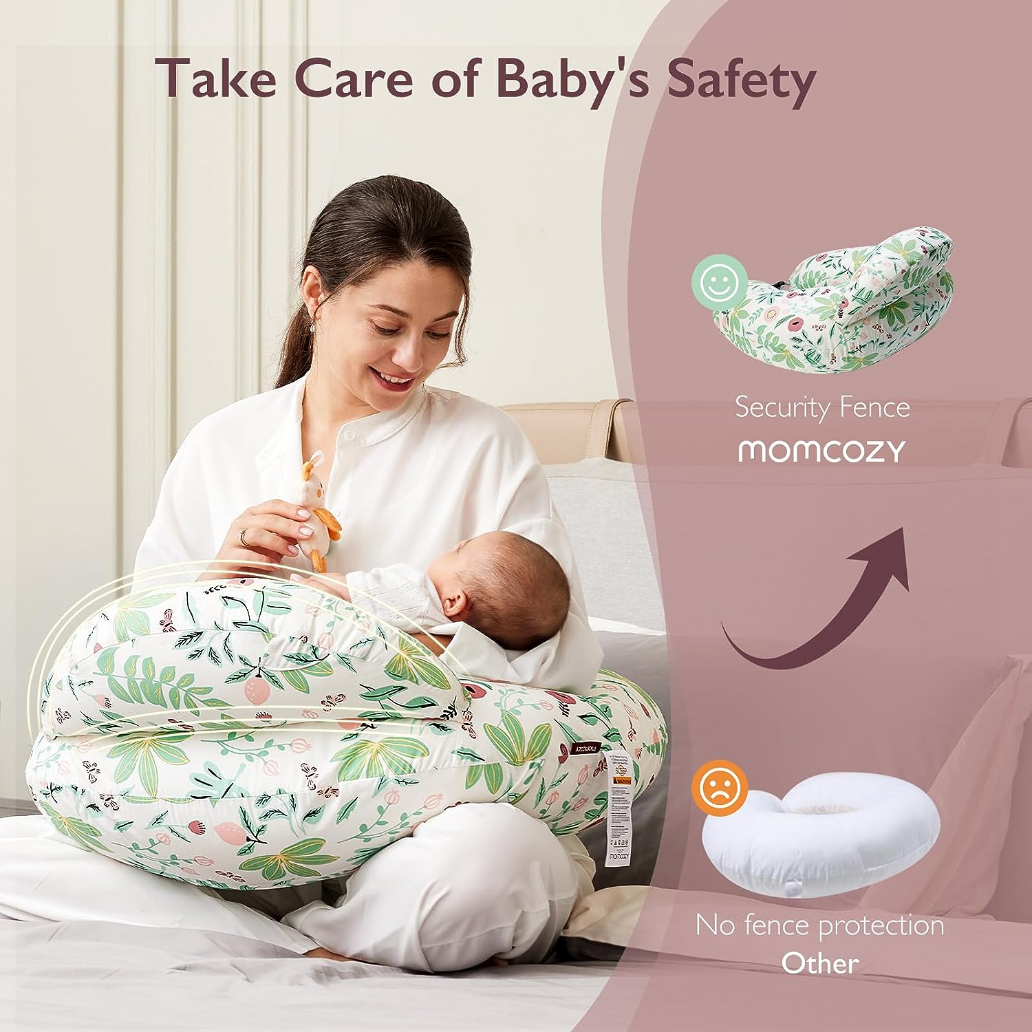 Nursing Pillow for Breastfeeding Original Plus Size Pillows for Mom and Baby