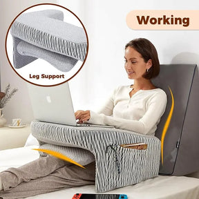 💥Last Day Buy 1 Get 1 Free💥Memory Foam Lap Desk Pillow for Reading, Working, Playing, Crocheting in Bed Couch