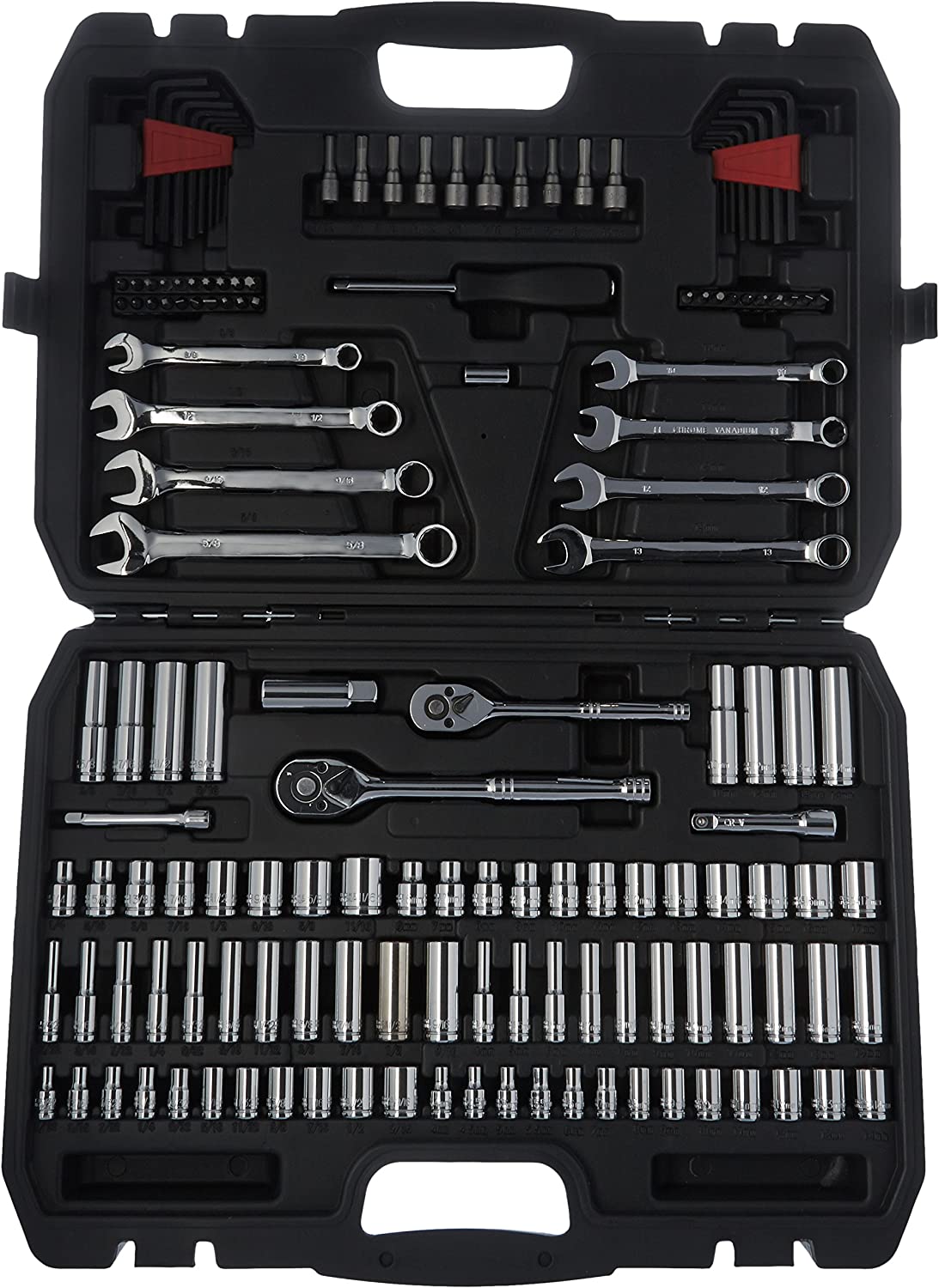 Basics Mechanic Tool Kit and Socket Set With Case - Set of 123