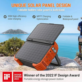 💥Last Day Buy 1 Get 1 Free💥Portable Power Station with Built-in Solar Panel