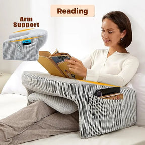 💥Last Day Buy 1 Get 1 Free💥Memory Foam Lap Desk Pillow for Reading, Working, Playing, Crocheting in Bed Couch