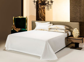 Cleopatra White Luxury Egyptian Cotton Duvet Cover Set