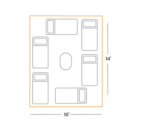 Prota Canvas Tent Deluxe - 10'x14'