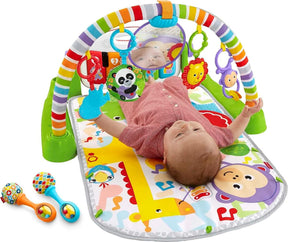 Fisher Price Baby Playmat Deluxe Kick & Play Piano Gym & Maracas with Smart Stages Learning Content