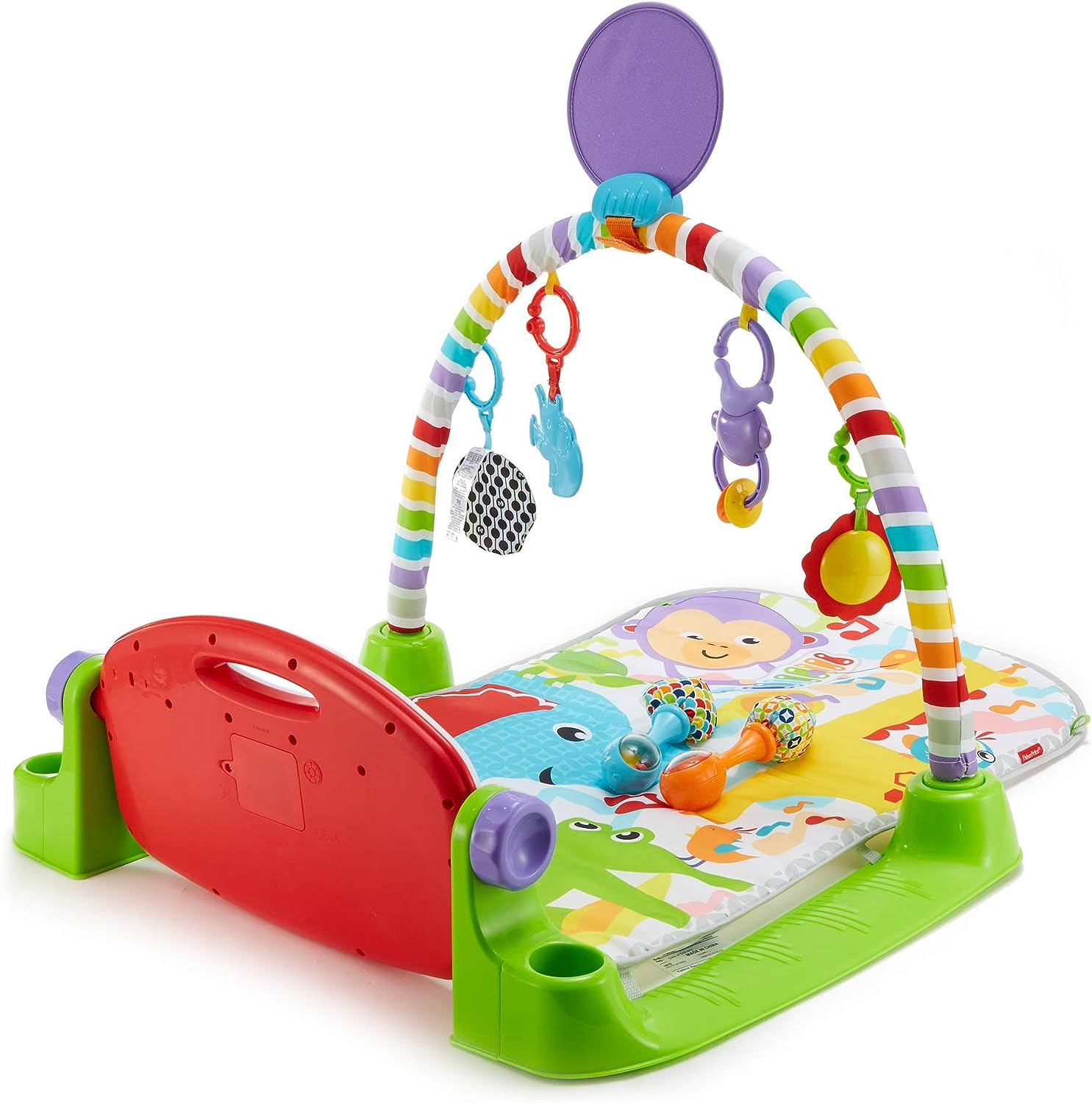 Fisher Price Baby Playmat Deluxe Kick & Play Piano Gym & Maracas with Smart Stages Learning Content