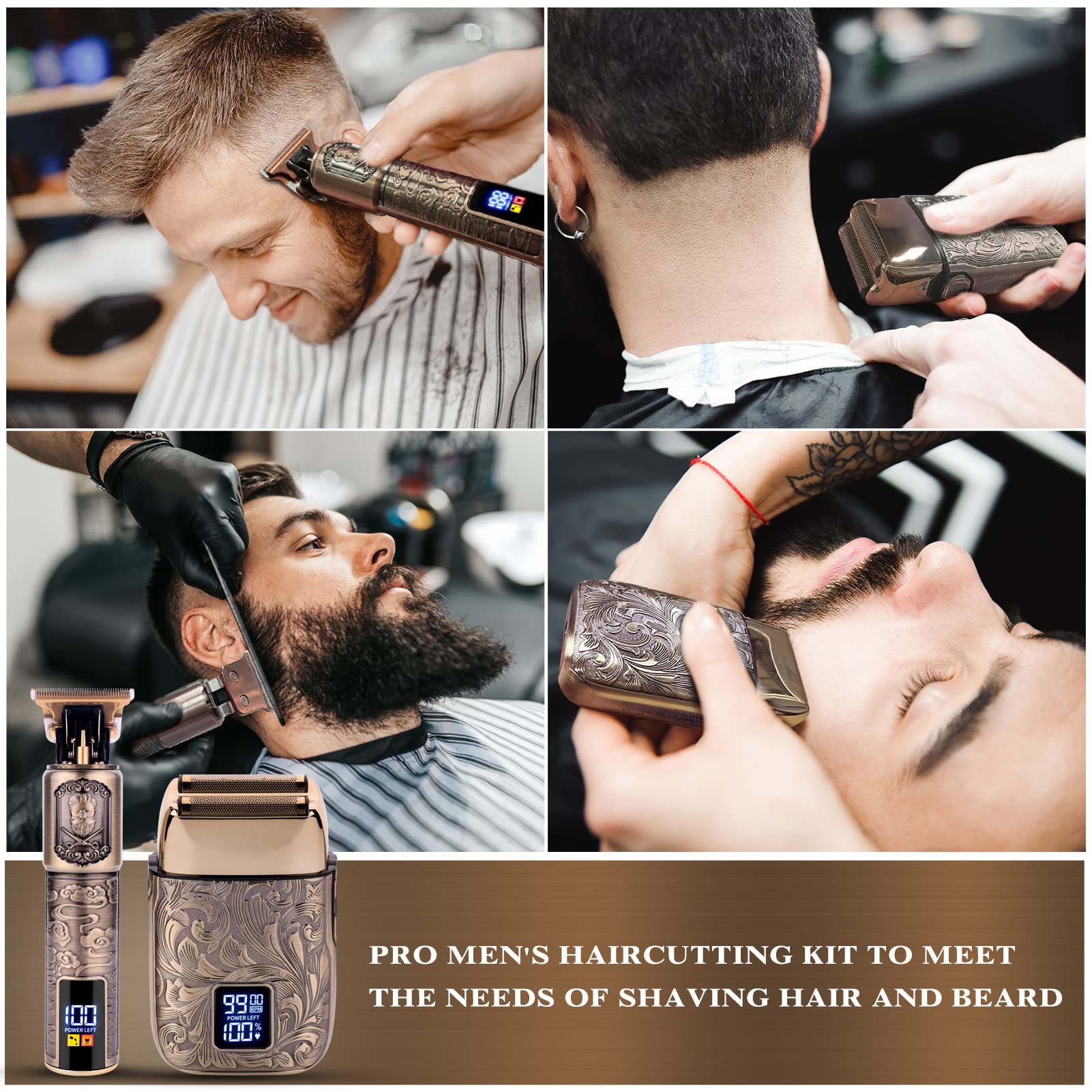 ✨This Week's Special Price $29.99💥Hair Trimmer & Electric Razor For Zero Gapped Beard Trimmer