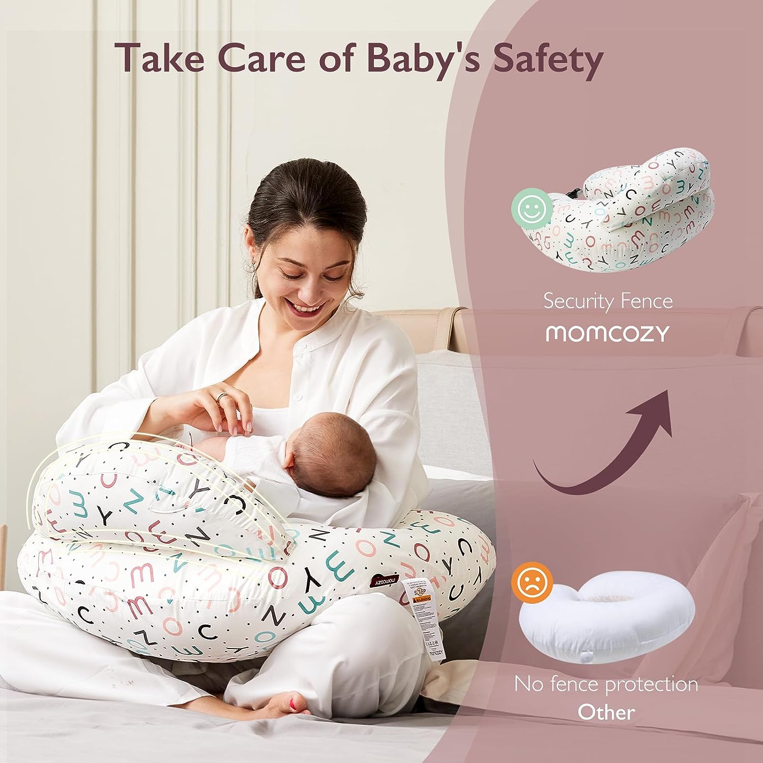 Nursing Pillow for Breastfeeding Original Plus Size Pillows for Mom and Baby