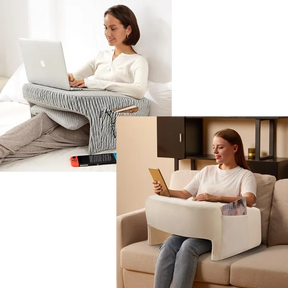 💥Last Day Buy 1 Get 1 Free💥Memory Foam Lap Desk Pillow for Reading, Working, Playing, Crocheting in Bed Couch