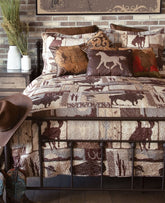 Cowboy Southwestern Quilt - 3 Piece Set