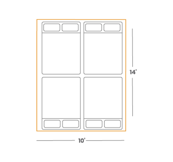 Prota Canvas Tent Deluxe - 10'x14'