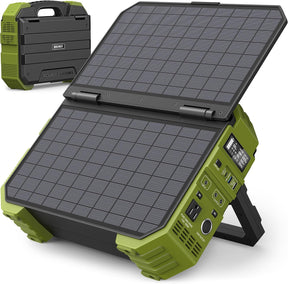 💥Last Day Buy 1 Get 1 Free💥Portable Power Station with Built-in Solar Panel