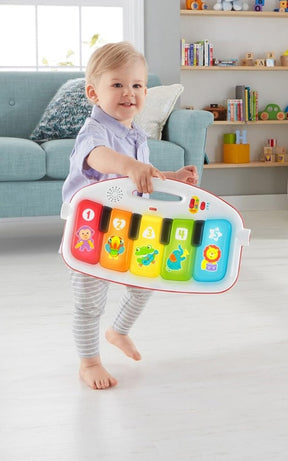 Fisher Price Baby Playmat Deluxe Kick & Play Piano Gym & Maracas with Smart Stages Learning Content