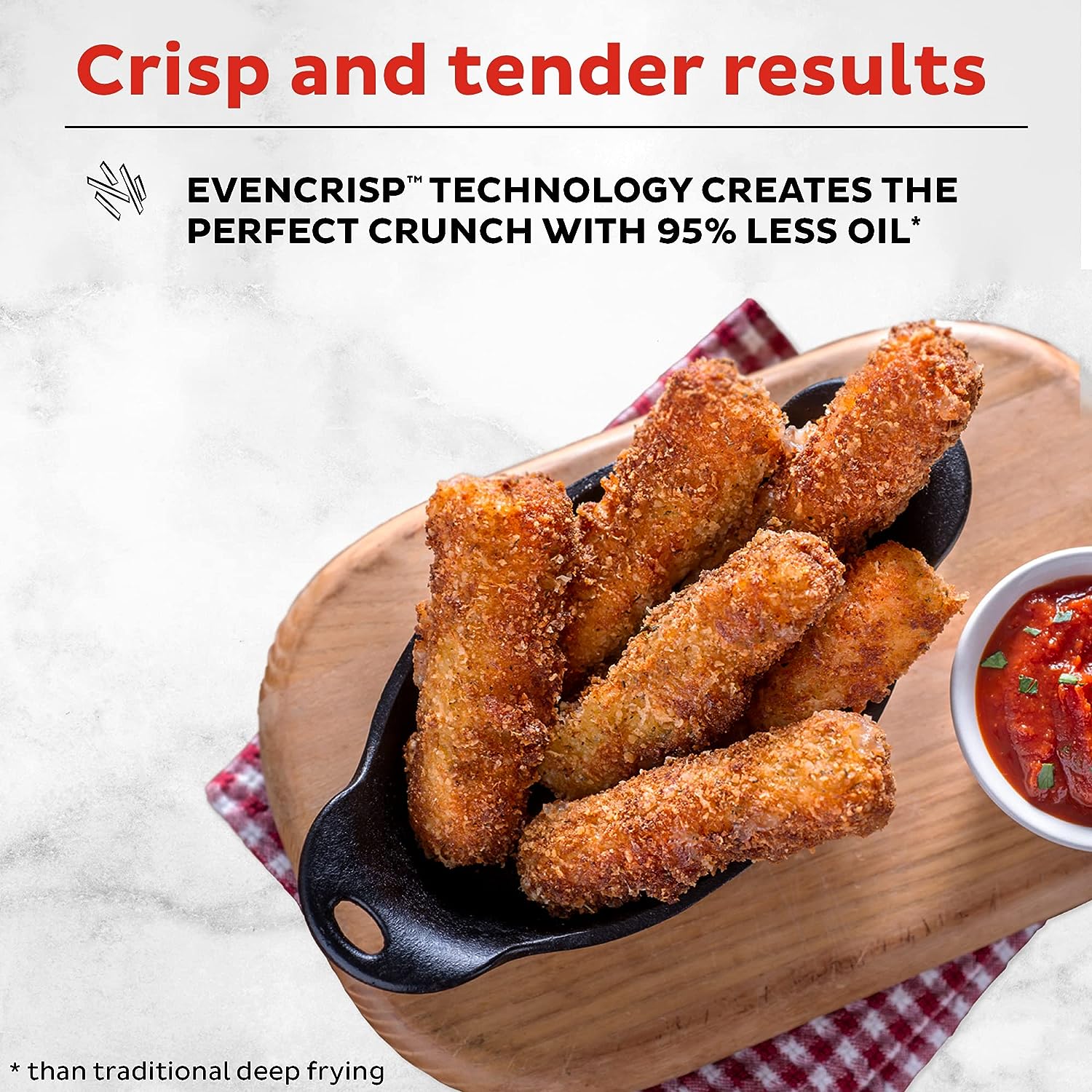 Instant Vortex Plus 10-Quart Air Fryer, From the Makers of Instant Pot, 7-in-1 Functions, with EvenCrisp Technology, App with over 100 Recipes, Stainless Steel