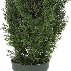 4FT Faux Cedar Tree with UV Resistant Coating(Buy 2 Get Free Tall Rectangular Planter)