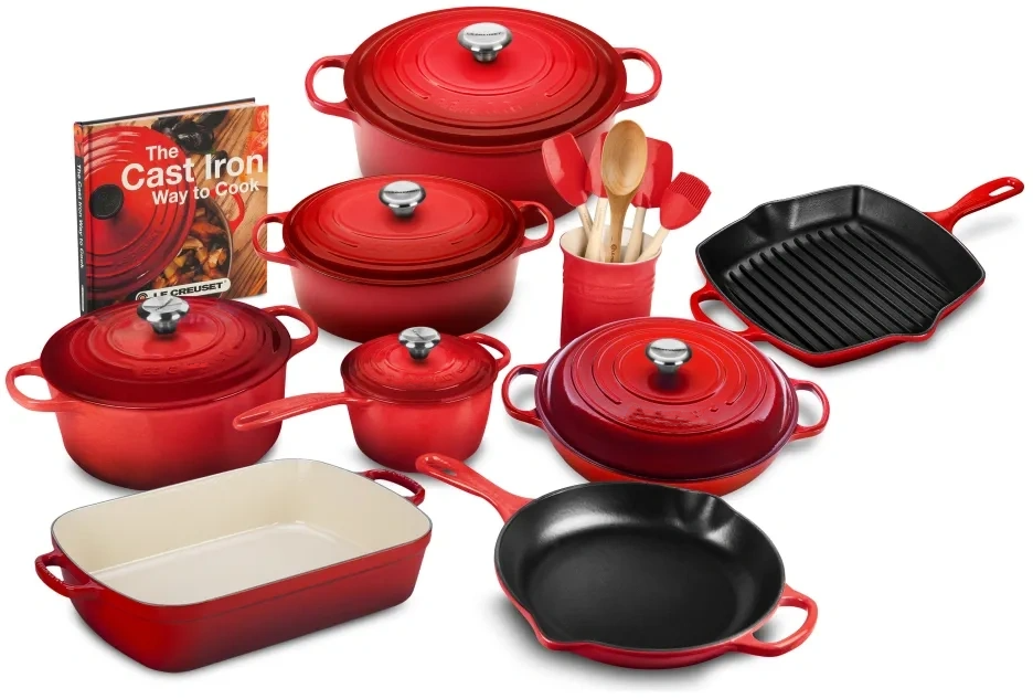 21-piece Signature Cast Iron Cookware Set