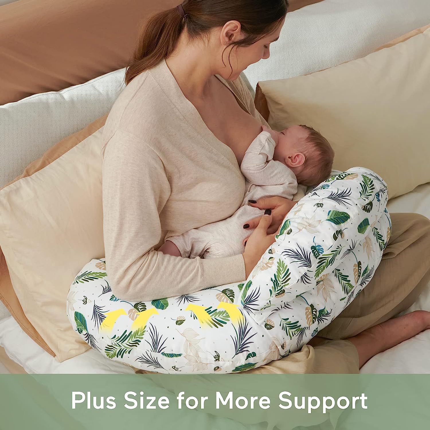 Nursing Pillow for Breastfeeding Original Plus Size Pillows for Mom and Baby