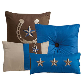 Rustic Western Horseshoe Star Comforter - 7 Piece Set