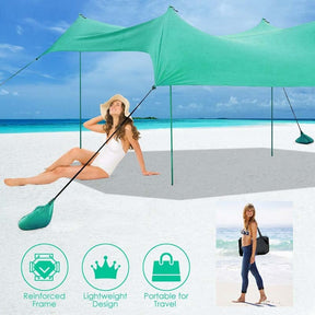 10 x 9 Foot Family Beach Tent Canopy Sunshade