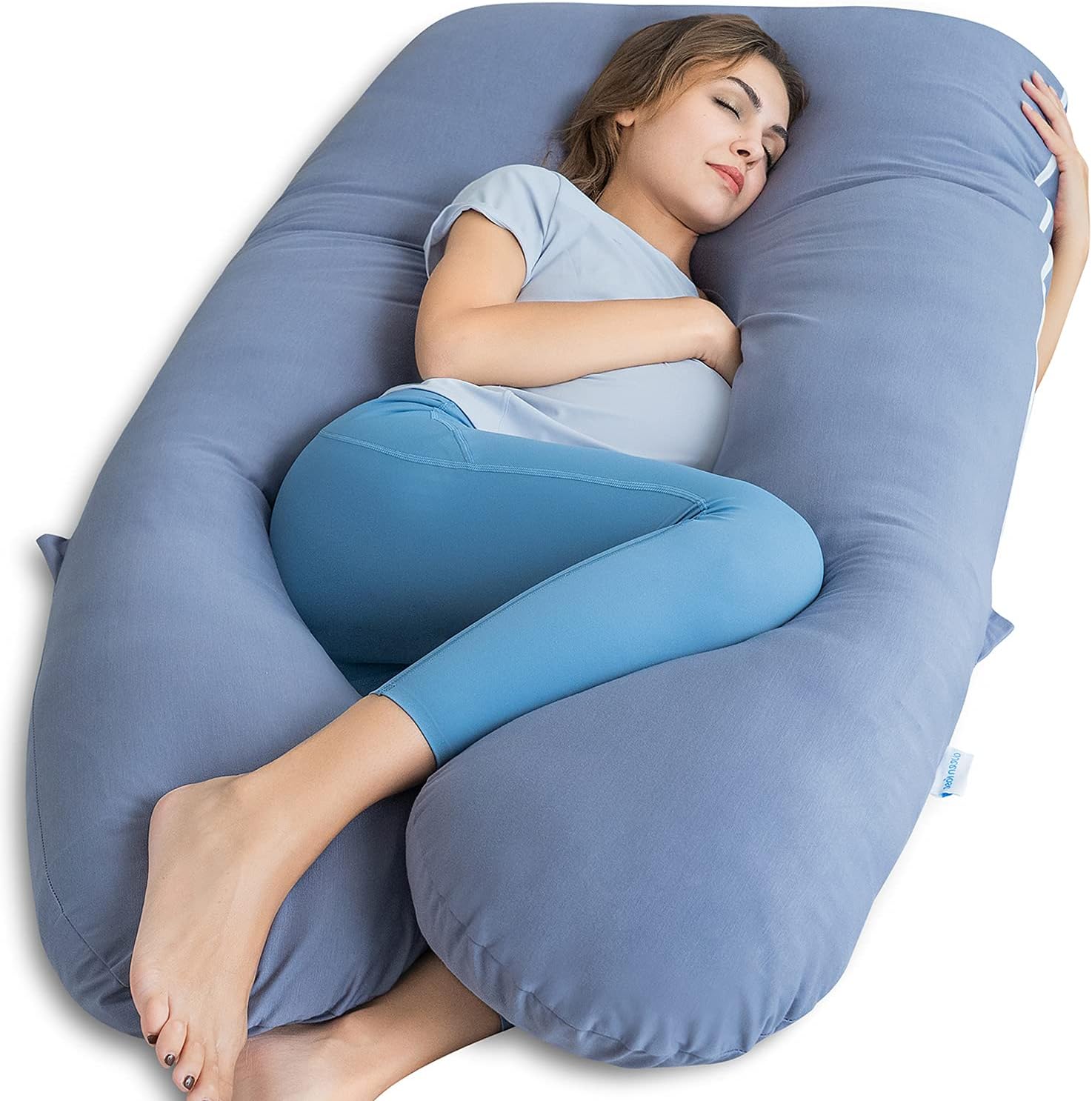 Cooling Maternity Pillow for Sleeping U Shaped Body Pillow for Pregnant Support