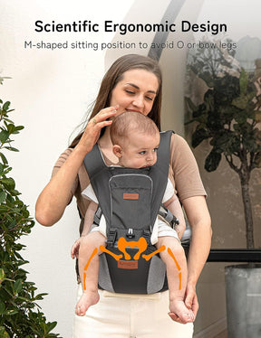 Baby Carrier Front Facing Holder, Hip Seat, Dad Kangaroo Carrier ,Toddler Chest Hybrid Wrap Carrier