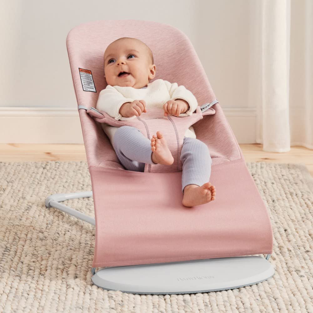 BabyBjörn Bouncer Bliss, Sand Gray, Cotton