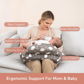 Nursing Pillow for Breastfeeding Original Plus Size Pillows for Mom and Baby