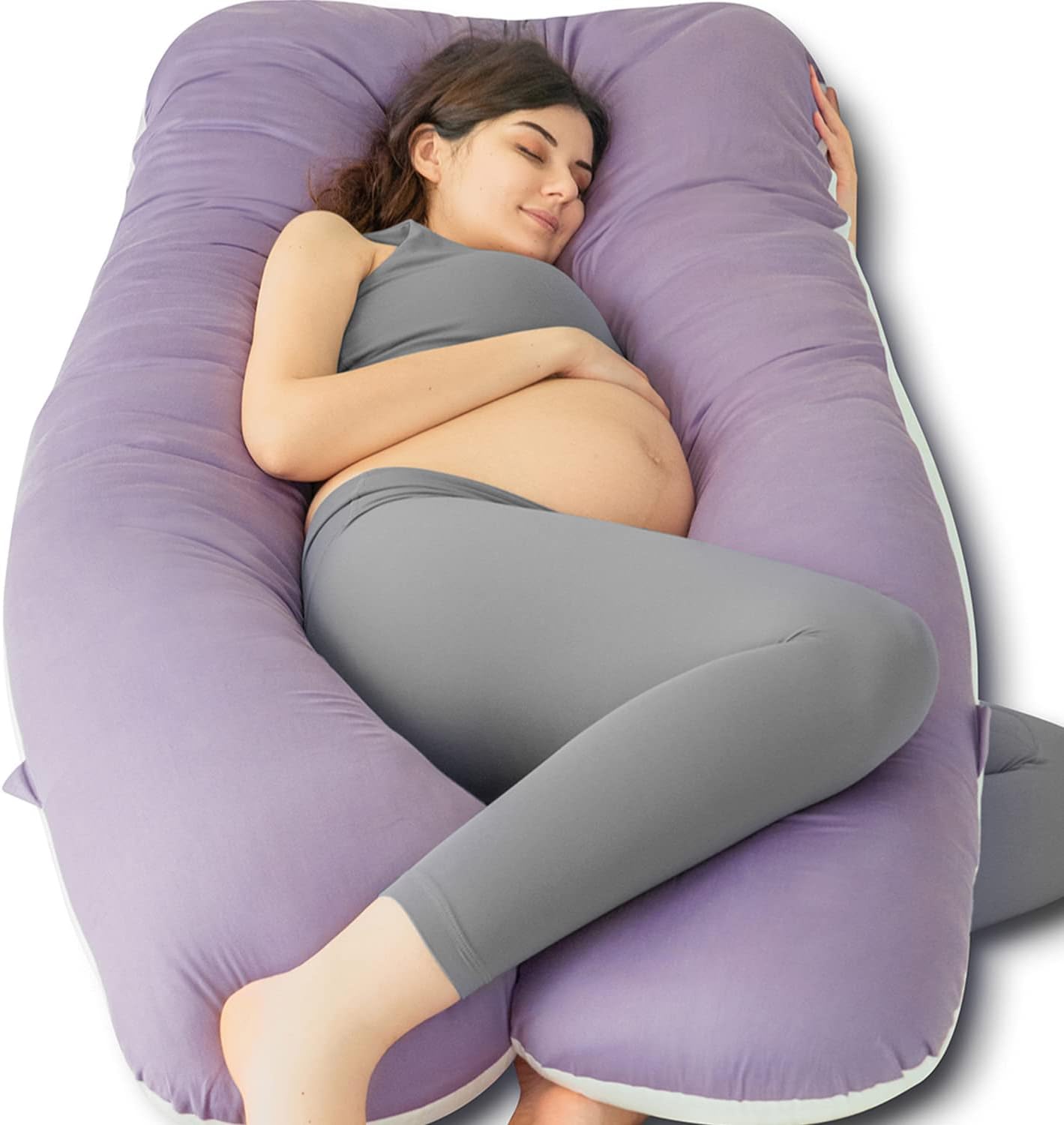 Cooling Maternity Pillow for Sleeping U Shaped Body Pillow for Pregnant Support