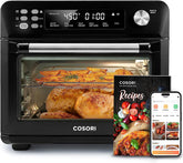 COSORI Toaster Oven Air Fryer Combo, 12-in-1, 26QT Convection Oven Countertop, with Toast, Bake, and Broil, Smart, 6 Slice Toast, 12'' Pizza, 75 Recipes&Accessories, Black