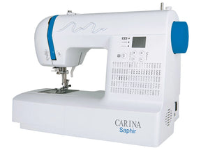 Carina Computer Nähmaschine »Saphira«, 100 Nähprogramme, 7 Knopflöcher, mit Anschiebetisch