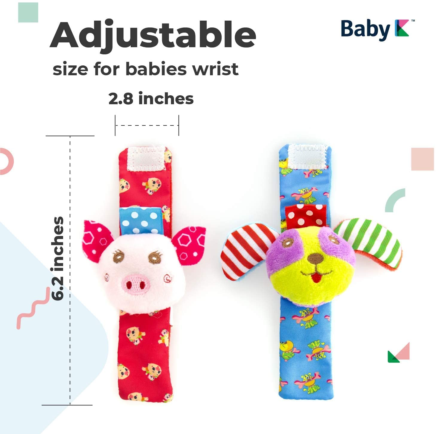 BABY Foot Finder Socks & Wrist Rattles - Newborn Toys for Baby