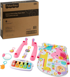 Fisher Price Baby Playmat Deluxe Kick & Play Piano Gym & Maracas with Smart Stages Learning Content