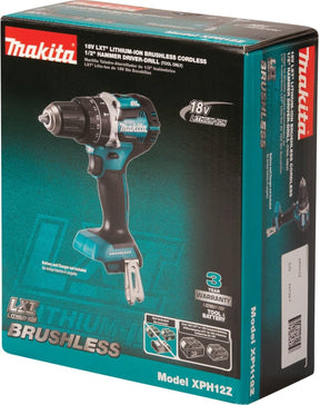 Makita XPH12Z 18V LXT Lithium-Ion Brushless Cordless 1/2" Hammer Driver-Drill, Tool Only