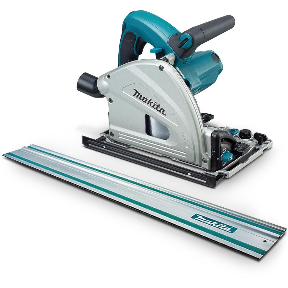 MAKITA 1300W 165mm Circular Plunge Saw with 1400mm Rail SP6000JT