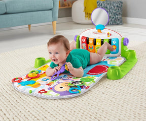 Fisher Price Baby Playmat Deluxe Kick & Play Piano Gym & Maracas with Smart Stages Learning Content