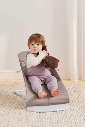 BabyBjörn Bouncer Bliss, Sand Gray, Cotton