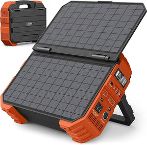 💥Last Day Buy 1 Get 1 Free💥Portable Power Station with Built-in Solar Panel