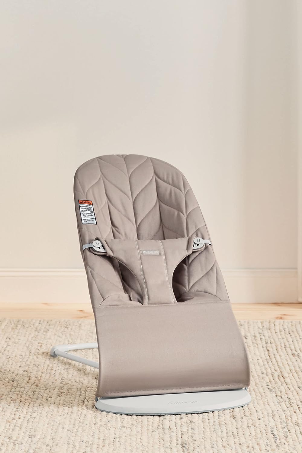 BabyBjörn Bouncer Bliss, Sand Gray, Cotton