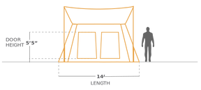 Prota Canvas Tent Deluxe - 10'x14'