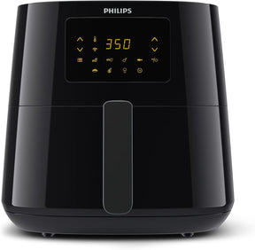 PHILIPS Essential Connected XL 2.65lb/6.2L Capacity Digital Airfryer with Rapid Air Technology, Wi-Fi Connected (Kitchen+ App), Alexa Compatible, Black- HD9280/91, Compact