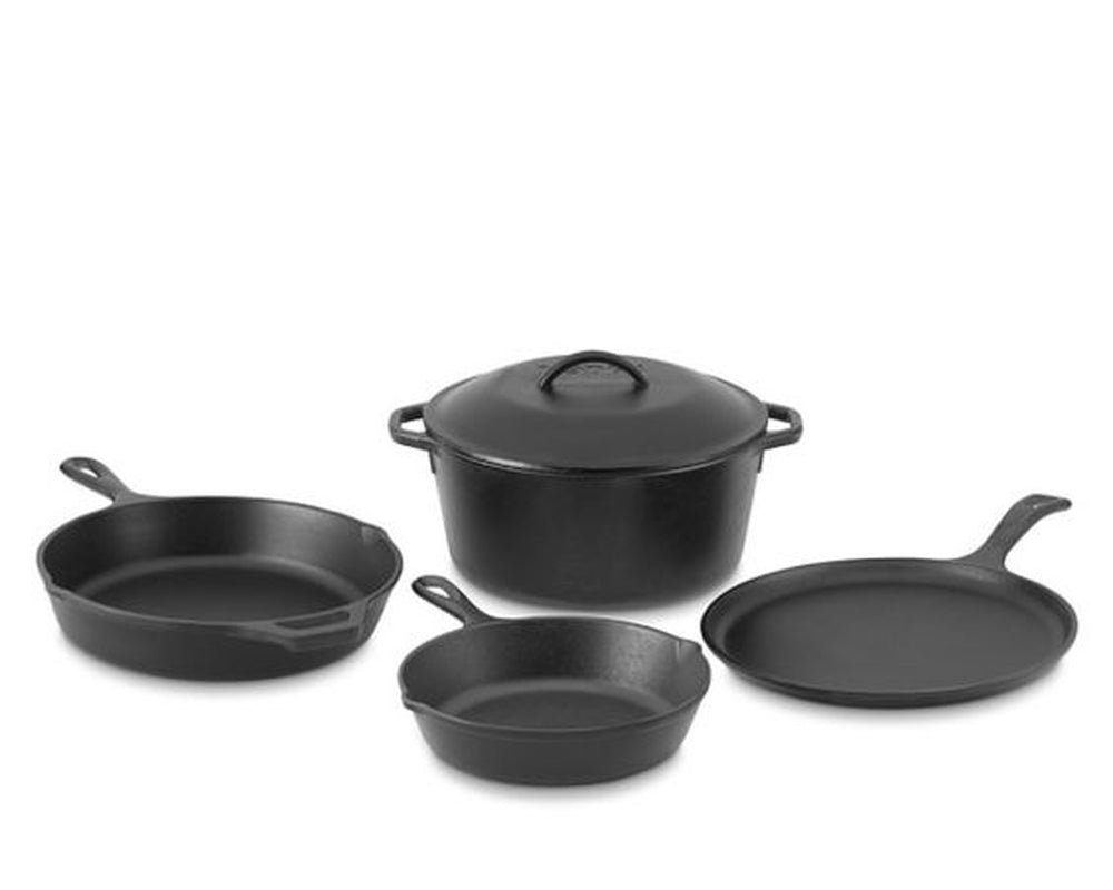 Pre-Seasoned Cast Iron 5 Piece Set, L5HS3, 5 Piece Combo Set