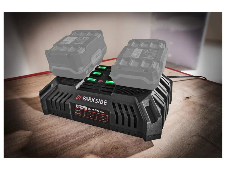 PARKSIDE® 20 V Akku-Doppelladegerät »PDSLG 20 B1«, 4,5 A, 220 W