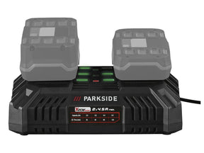 PARKSIDE® 20 V Akku-Doppelladegerät »PDSLG 20 B1«, 4,5 A, 220 W