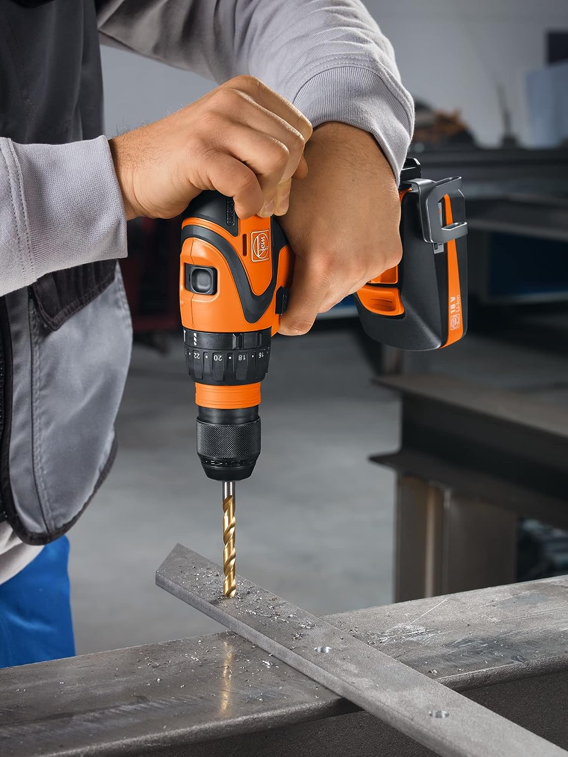 FEIN 71132264000 ABS18Q N00 Select Cordless Drill/Driver, 18 V, Orange