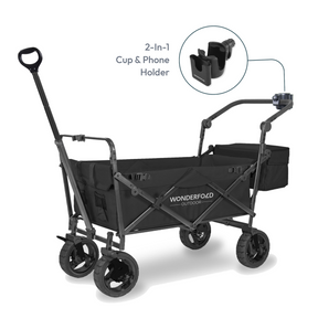 Clearance Offer💝Buy 2 Get 2 Free✨WonderFold S3 Push & Pull Folding Wagon with Cooler and Cupholder✅500-lb Weight Capacity