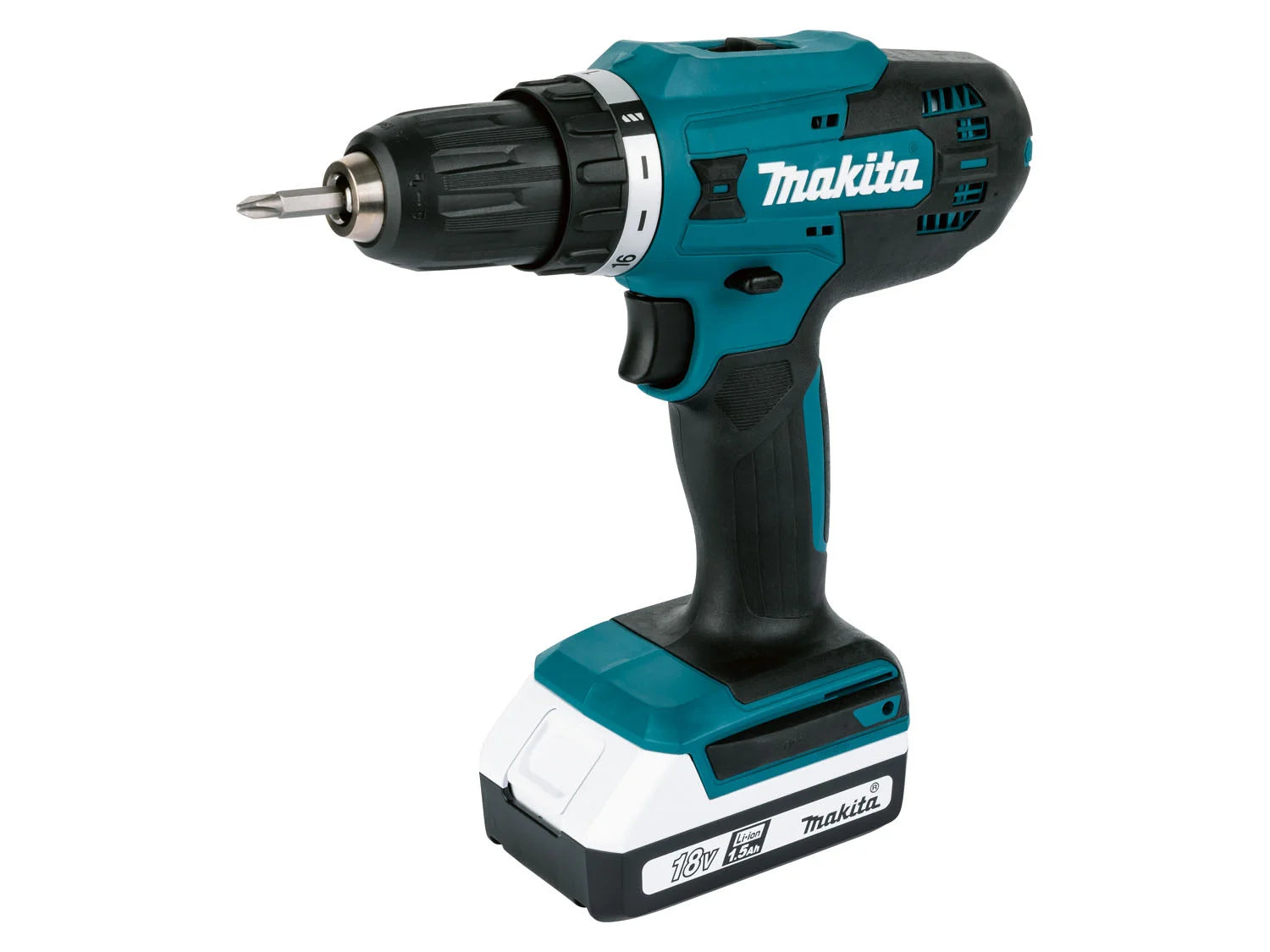 Makita 18 V cordless drill/driver set »DF488D«, with 2 batteries and charger