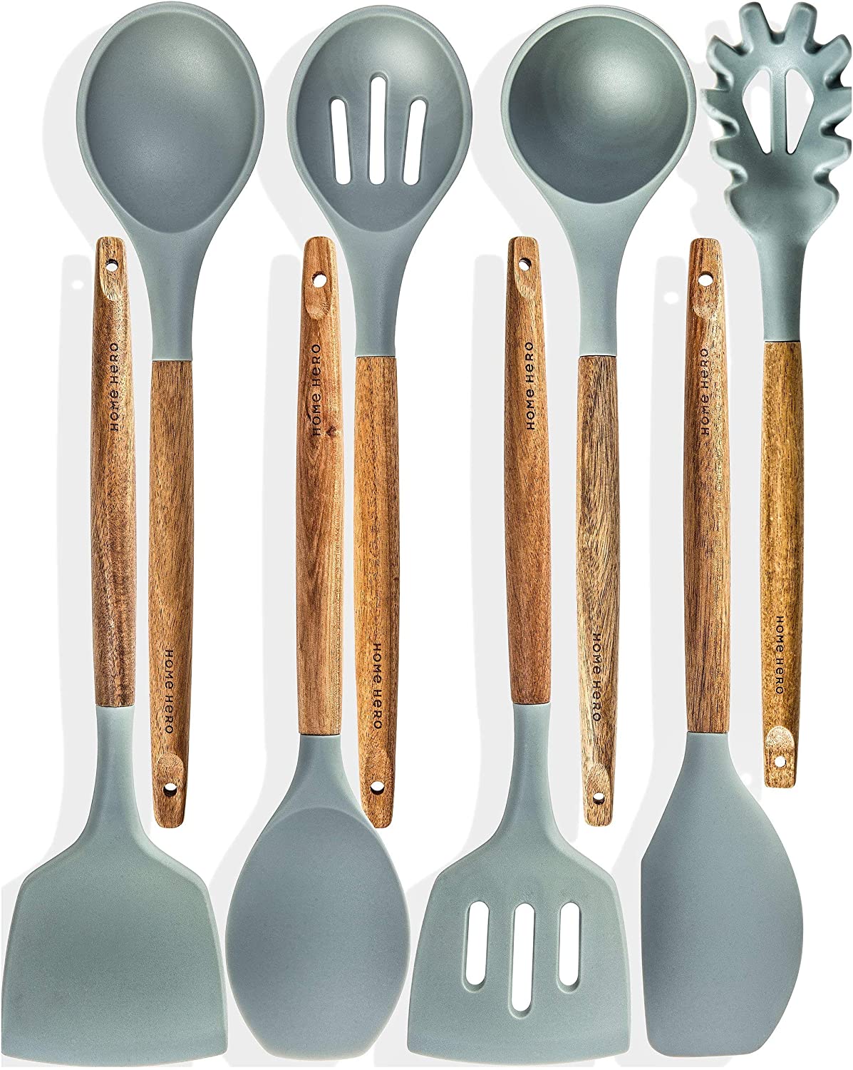 Silicone cooking utensils kitchen utensils set