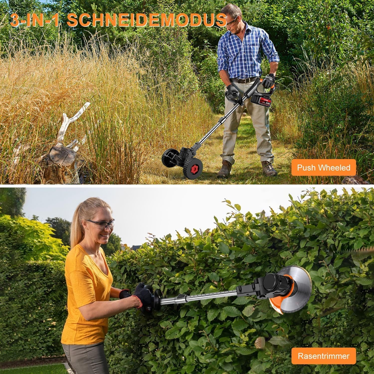 ⚡Clearance Sale⚒️3-in-1 Lightweight Grass Trimmer & Edger Lawn Tool