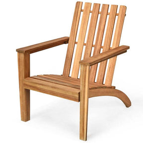 Outdoor Patio Acacia Wood Adirondack Lounge Chair