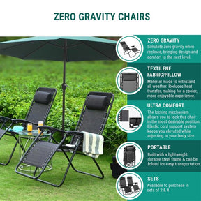 Kieran Reclining/Folding Zero Gravity Chair