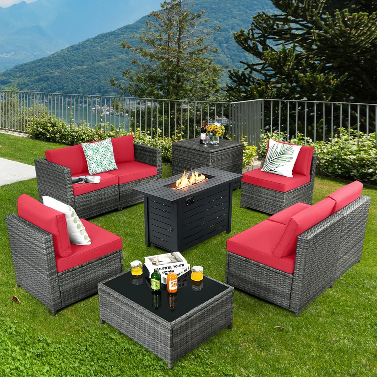 Rattan sofa set